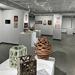 Student Art Gallery displays student art exhibitions.