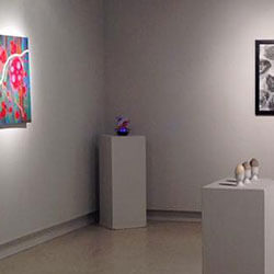 Transpace gallery displays student art exhibitions.