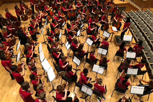 A string orchestra.