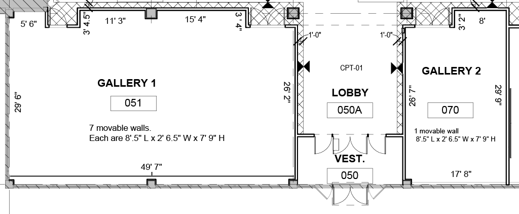 diagram of Julian art gallery